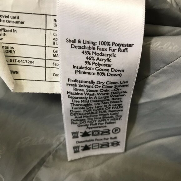 EDDIE BAUER ~ WOMENS SMALL ~ GRAY FULL ZIP DUSTER PARKA DOWN COAT - Picture 6 of 7